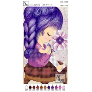 Fetița cu părul violet АА5-0033